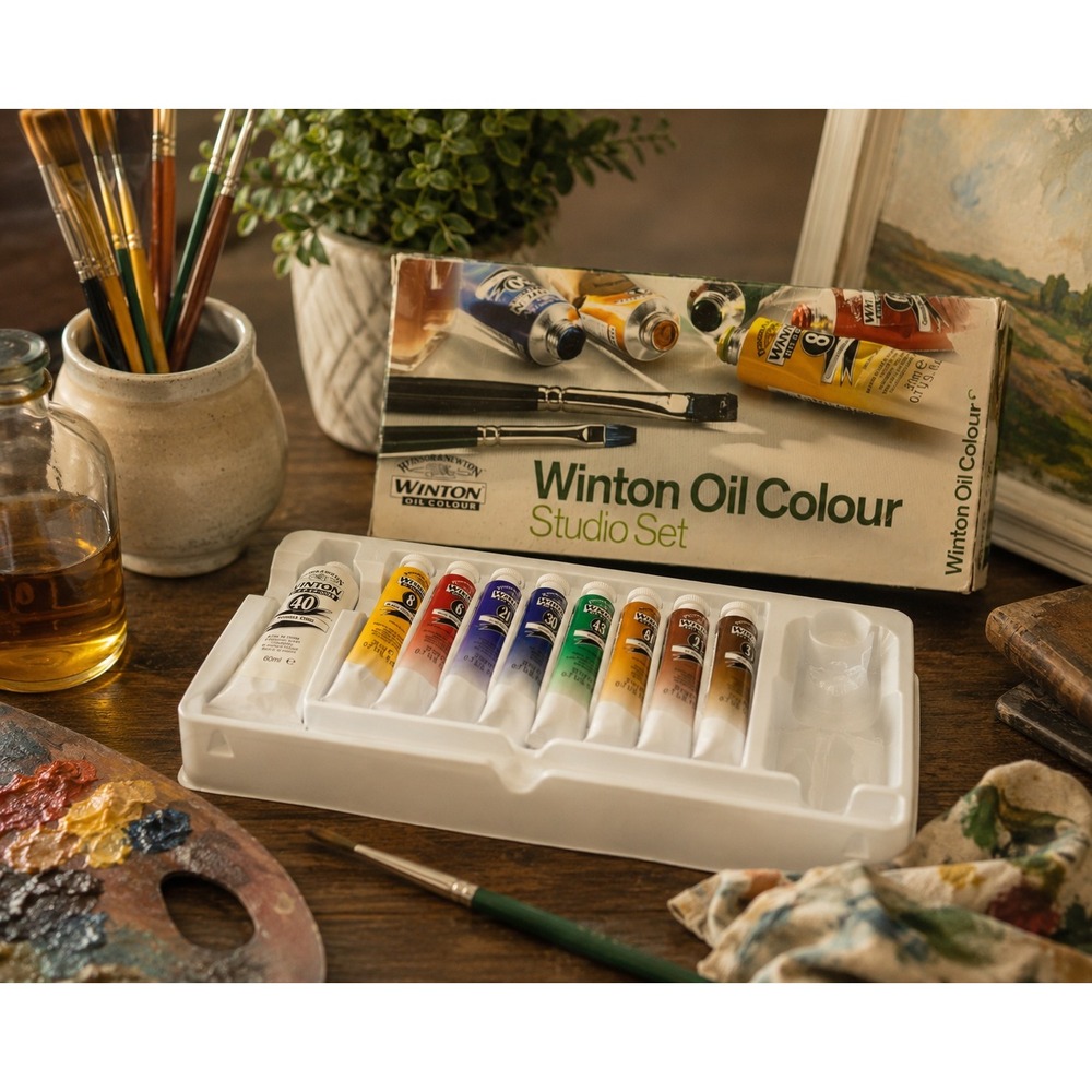 Winsor & Newton Winton Oil Colour‎ Studio Paint Set 37ml/60ml w/ Box